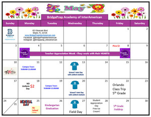✨May 2026 Activity Calendar ✨
